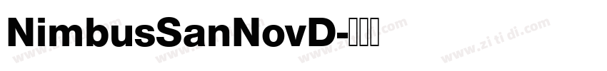 NimbusSanNovD字体转换