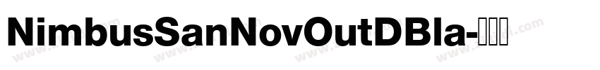 NimbusSanNovOutDBla字体转换