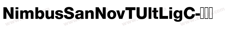 NimbusSanNovTUltLigC字体转换