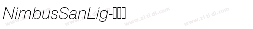 NimbusSanLig字体转换