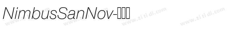 NimbusSanNov字体转换