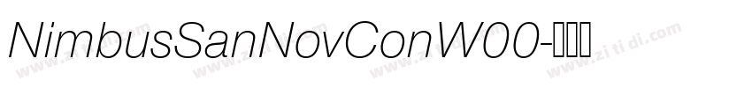 NimbusSanNovConW00字体转换