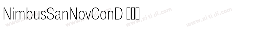 NimbusSanNovConD字体转换