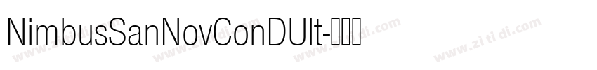 NimbusSanNovConDUlt字体转换