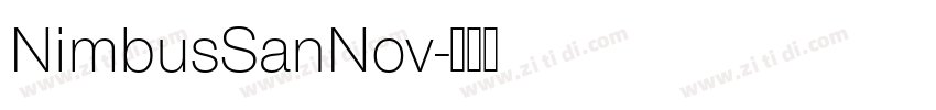 NimbusSanNov字体转换