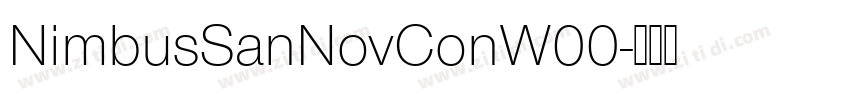 NimbusSanNovConW00字体转换