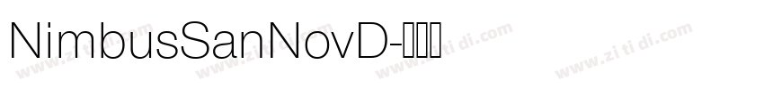NimbusSanNovD字体转换