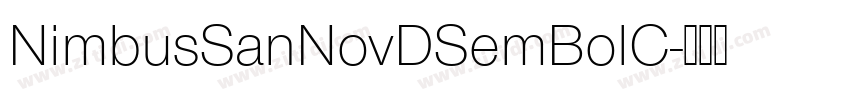 NimbusSanNovDSemBolC字体转换 NimbusSanNovDSemBolC字体转换