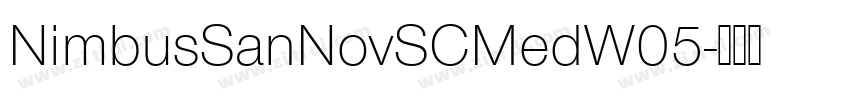 NimbusSanNovSCMedW05字体转换