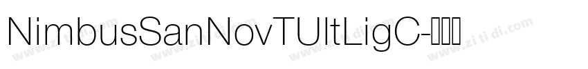 NimbusSanNovTUltLigC字体转换