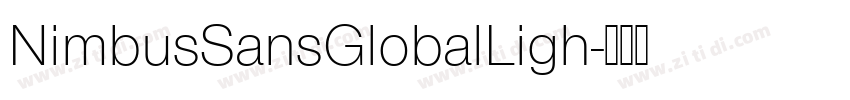 NimbusSansGlobalLigh字体转换