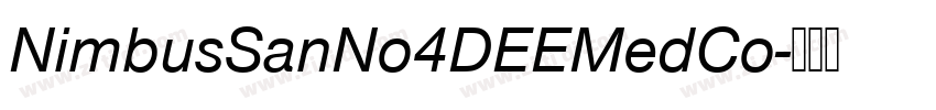 NimbusSanNo4DEEMedCo字体转换