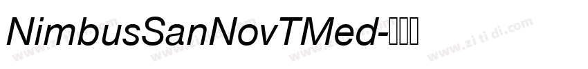 NimbusSanNovTMed字体转换