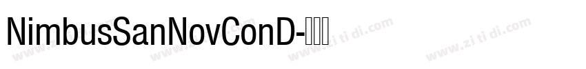 NimbusSanNovConD字体转换