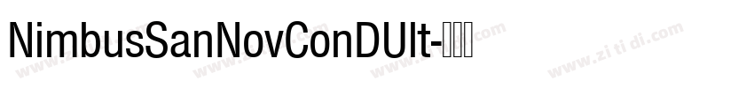 NimbusSanNovConDUlt字体转换