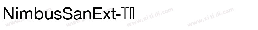 NimbusSanExt字体转换