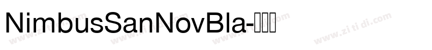 NimbusSanNovBla字体转换 NimbusSanNovBla字体转换