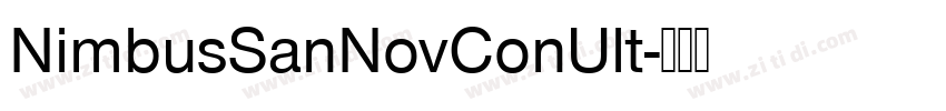 NimbusSanNovConUlt字体转换