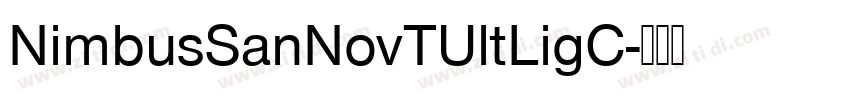 NimbusSanNovTUltLigC字体转换