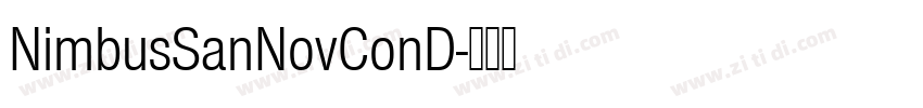 NimbusSanNovConD字体转换