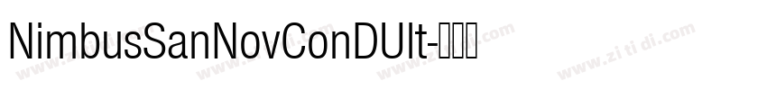NimbusSanNovConDUlt字体转换