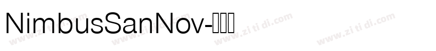 NimbusSanNov字体转换