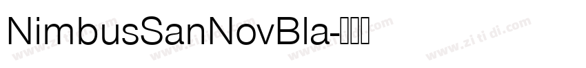 NimbusSanNovBla字体转换 NimbusSanNovBla字体转换