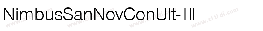 NimbusSanNovConUlt字体转换