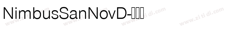 NimbusSanNovD字体转换