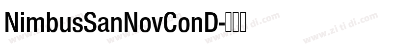 NimbusSanNovConD字体转换