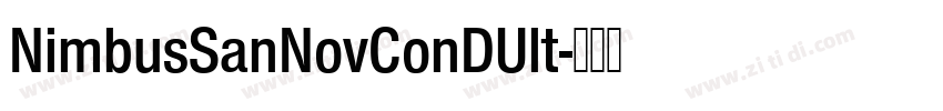 NimbusSanNovConDUlt字体转换
