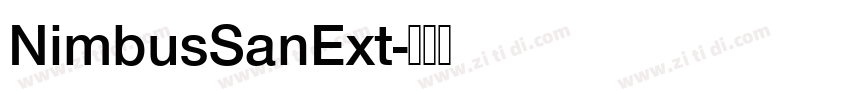 NimbusSanExt字体转换