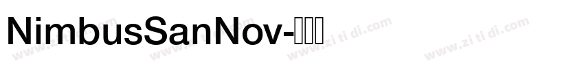 NimbusSanNov字体转换