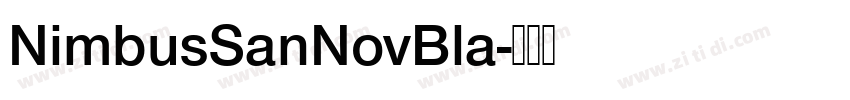 NimbusSanNovBla字体转换 NimbusSanNovBla字体转换