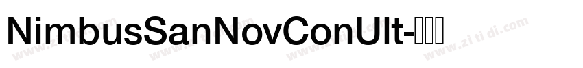 NimbusSanNovConUlt字体转换