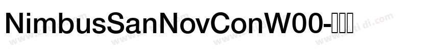 NimbusSanNovConW00字体转换