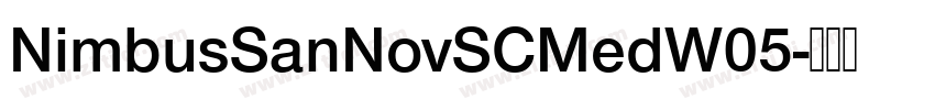 NimbusSanNovSCMedW05字体转换