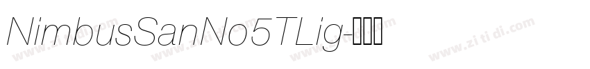 NimbusSanNo5TLig字体转换