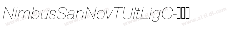 NimbusSanNovTUltLigC字体转换