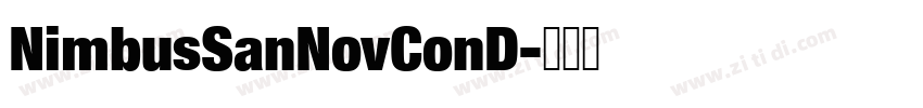 NimbusSanNovConD字体转换