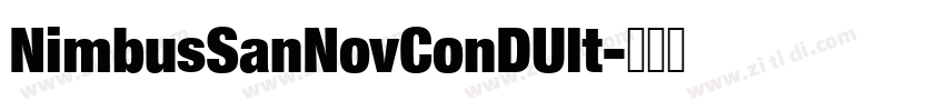 NimbusSanNovConDUlt字体转换
