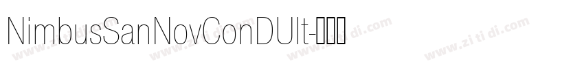 NimbusSanNovConDUlt字体转换