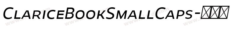 ClariceBookSmallCaps字体转换