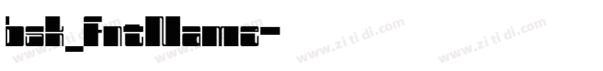 bsk_FntName字体转换