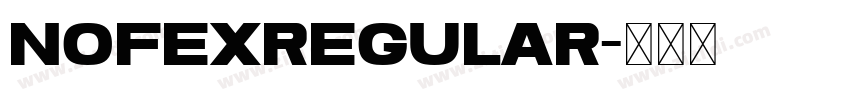 NofexRegular字体转换