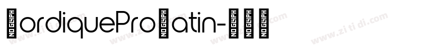 NordiqueProLatin字体转换