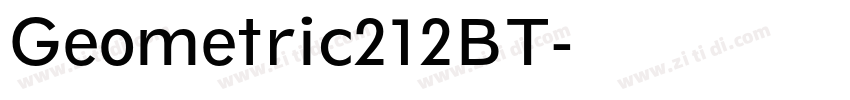 Geometric212BT字体转换