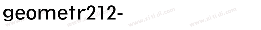 geometr212字体转换
