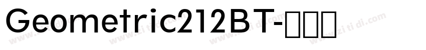 Geometric212BT字体转换