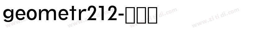 geometr212字体转换